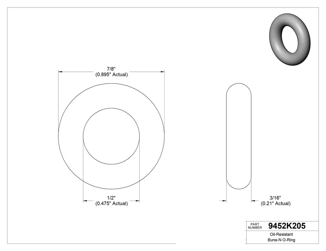 Technical drawing - 9452K205